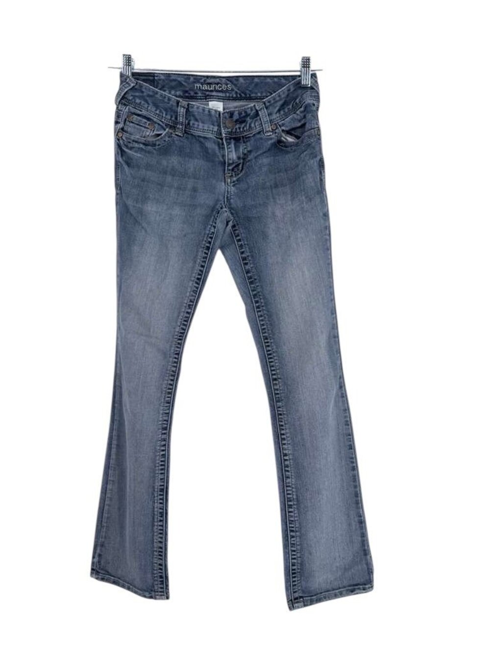 Maurices Women’s Bootcut Jeans 0 Regular Light Wash Blue Denim Y2K Classic